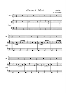 Canzone di Natale: For oboe and piano by folklore