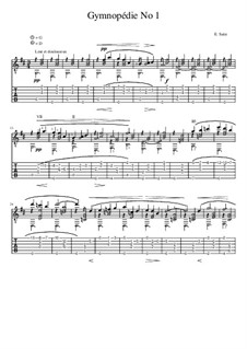 Gymnopédies: No.1, for guitar by Erik Satie