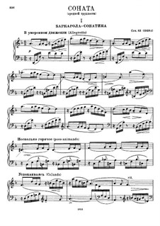 Sonata No.8, Op.83: For piano by Nikolai Myaskovsky