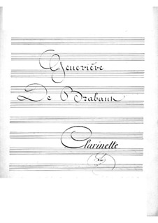 Geneviève de Brabant: Clarinet part by Jacques Offenbach