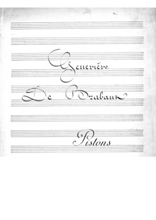 Geneviève de Brabant: Cornets Part by Jacques Offenbach