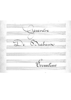 Geneviève de Brabant: Trombones part by Jacques Offenbach