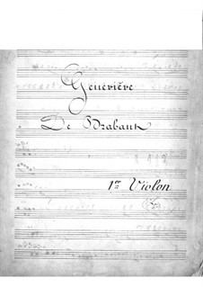 Geneviève de Brabant: Violins I part by Jacques Offenbach