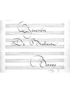 Geneviève de Brabant: Cello and double bass part by Jacques Offenbach