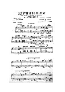 Geneviève de Brabant: Piano-vocal score by Jacques Offenbach