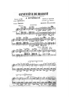 Geneviève de Brabant: Piano-vocal score by Jacques Offenbach