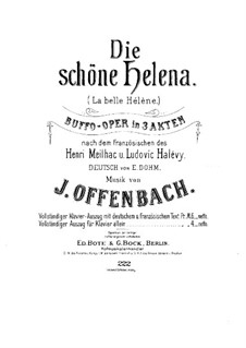 La belle Hélène (The Beautiful Helen): For piano by Jacques Offenbach