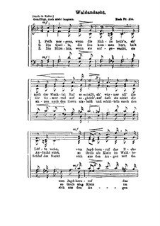 Waldandacht: For Choir by Franz Wilhelm Abt