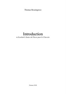 Introduction to Scarlatti's Suites de Pièces pour le Clavecin: Introduction to Scarlatti's Suites de Pièces pour le Clavecin by Thomas Roseingrave