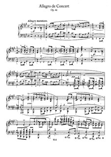 Allegro de concert, Op.46: For piano by Frédéric Chopin
