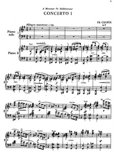 Complete Concerto: Version for two pianos four hands by Frédéric Chopin