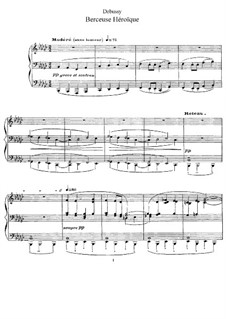 Berceuse héroïque, L.132: For piano by Claude Debussy