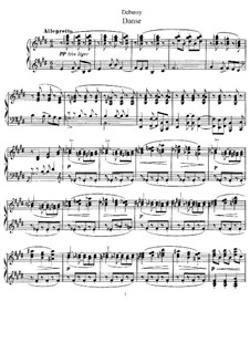 Dance, L.69: For piano by Claude Debussy
