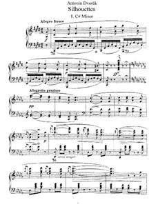 Silhouettes, B.32 Op.8: Complete set by Antonín Dvořák