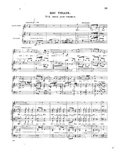 Mass in D Major, Op.10: No.3-9, for soloists, choir and piano by John Knowles Paine