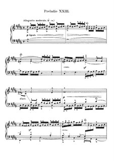 Prelude and Fugue No.23 in B Major, BWV 868: For piano by Johann Sebastian Bach