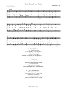 Come down, O Love Divine (new Hymn Tune): Come down, O Love Divine (new Hymn Tune) by Margaret Woodley
