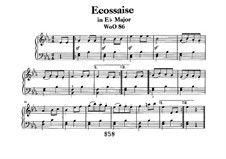 Écossaise in E Flat Major, WoO 86: For piano by Ludwig van Beethoven