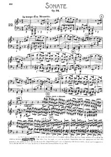 Sonata for Piano No.22, Op.54: For a single performer by Ludwig van Beethoven