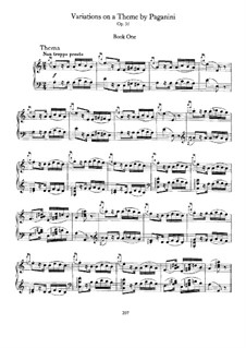 Variations on a Theme by Paganini, Op.35: Complete set by Johannes Brahms
