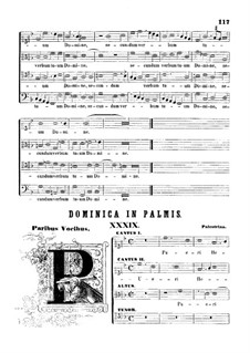 Pueri Hebraeorum: Vocal score by Giovanni da Palestrina