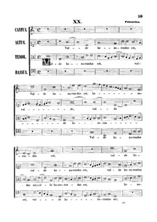 Valde honorandus est: Valde honorandus est by Giovanni da Palestrina