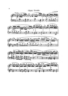 Piano Trio No.39 in G Major, Hob.XV/25: Movement III. Version for piano by Joseph Haydn