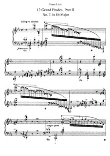 Études d'exécution transcendante, S.137: No.7-12 by Franz Liszt