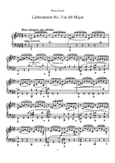 Nocturne No.3: For piano by Franz Liszt