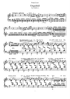 No.7 Ungeduld (Impatience): Piano score, S.565 by Franz Schubert