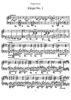 2 Elegies: 2 Elegies by Franz Liszt