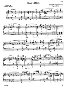 Sketches. Four Little Pieces, Op.10: No.3 Mazurka by Moritz Moszkowski