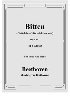 No.1 Prayer: F Major by Ludwig van Beethoven