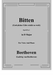 No.1 Prayer: D Major by Ludwig van Beethoven