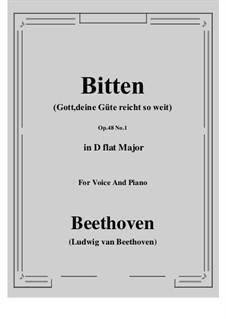 No.1 Prayer: D flat Major by Ludwig van Beethoven