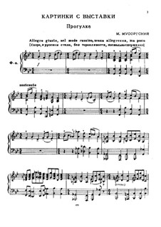 Complete Cycle: For piano by Modest Mussorgsky