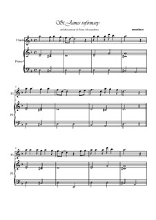 St. James Infirmary: For flute and piano by folklore