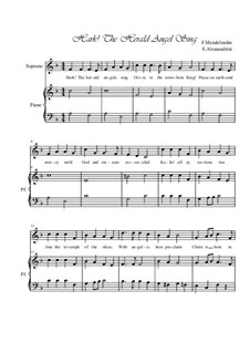 Vocal version: For voice and piano by Felix Mendelssohn-Bartholdy