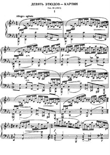 Etudes-tableaux, Op.39: For piano by Sergei Rachmaninoff