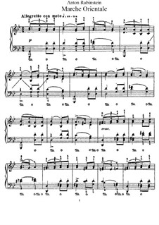 Verschiedene Stücke, Op.93: Heft IX Nr.7 Marche Orientale by Anton Rubinstein