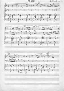 No.11 Petit Mari, Petite femme: For piano trio by Georges Bizet