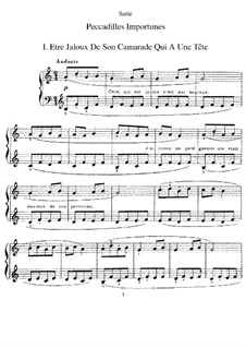 Peccadilles importunes: Complete set by Erik Satie