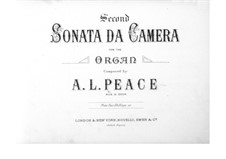 Sonata da camera No.2 in C Minor: Sonata da camera No.2 in C Minor by Albert Lister Peace