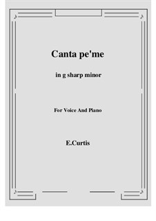 Canta pe'mme: G sharp minor by Ernesto de Curtis