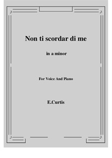 Non ti scordar di me: A minor by Ernesto de Curtis