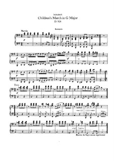 Children's March in G Major, D.928: First part, second part by Franz Schubert