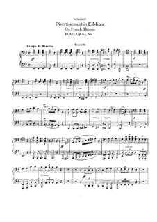 Divertissement on French Themes, D.823: Complete cycle by Franz Schubert