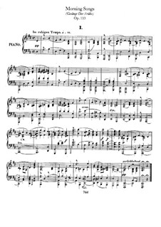 Gesänge der Frühe (Morning Songs), Op.133: Complete set by Robert Schumann