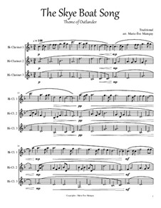 The Skye Boat Song: For trio clarinets by folklore