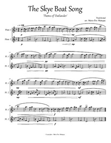 The Skye Boat Song: For two flutes by folklore